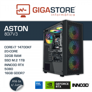 Desktop Gaming ASTON-80i7V3 I7 14700KF 32GB RAM 1TB SSD W11